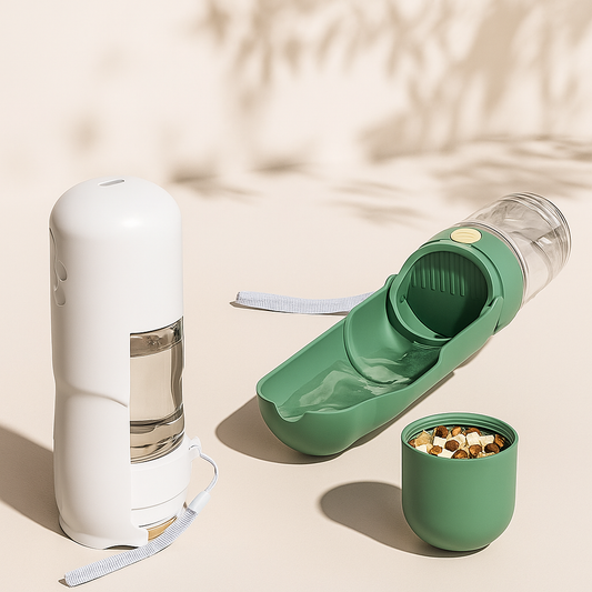 2-in-1 Portable Pet Water &amp; Food Bottle