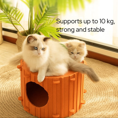 Foldable Cat Cave with Scratch-Friendly Surface & Easy-Clean