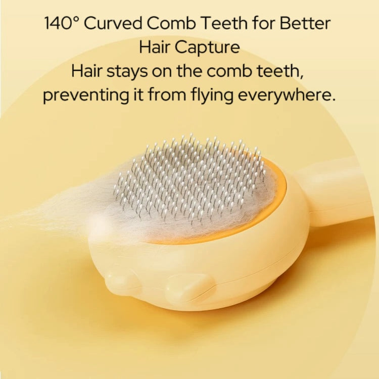 Self-Cleaning Pet Shedding Brush for Cats and Dogs