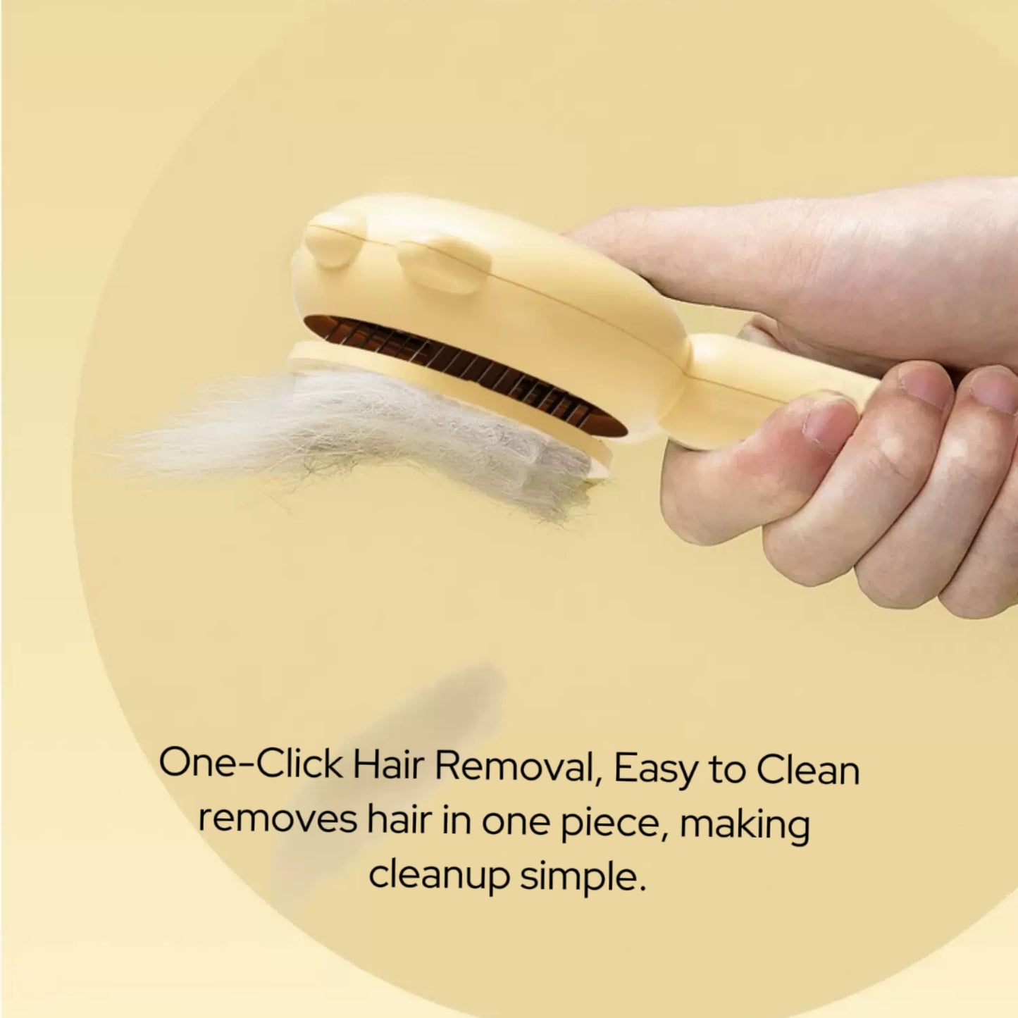 Self-Cleaning Pet Shedding Brush for Cats and Dogs