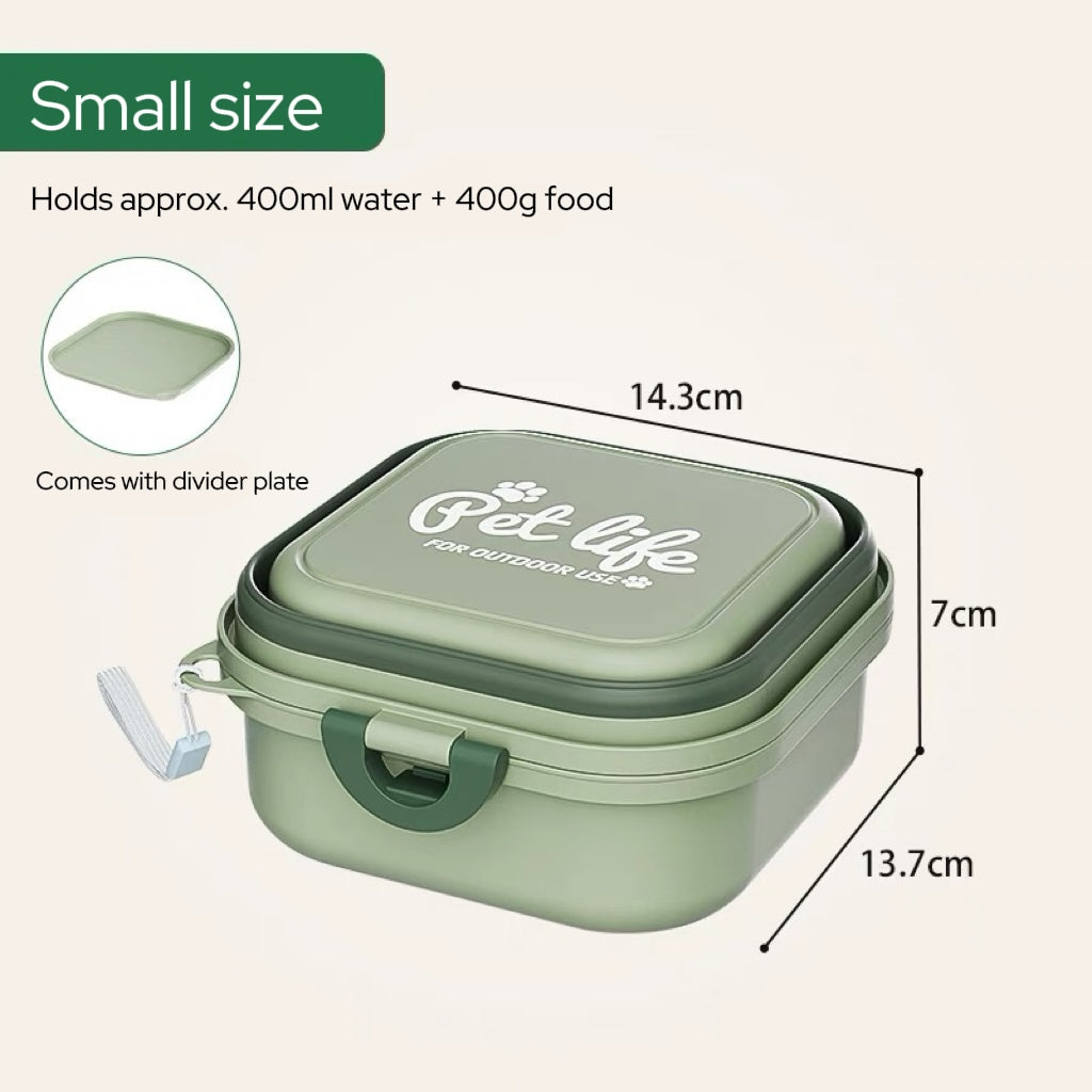 Portable Collapsible Pet Food & Water Bowl