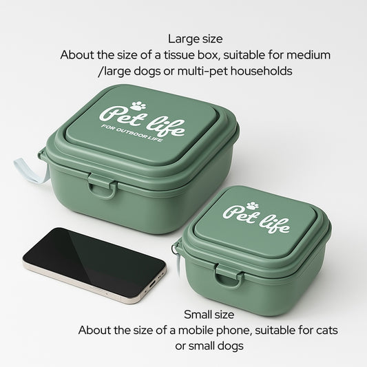 Portable Collapsible Pet Food & Water Bowl