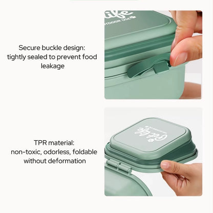 Portable Collapsible Pet Food & Water Bowl