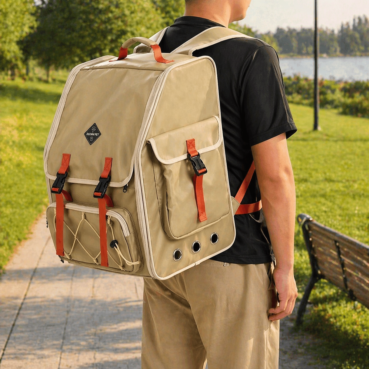 cat carrier backpack for outdoor travel and hiking use