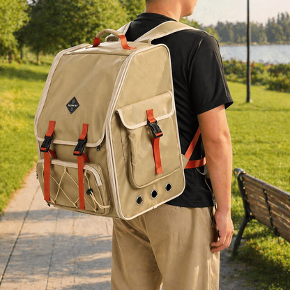 cat carrier backpack for outdoor travel and hiking use