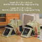 Cat and dog expandable backpack carrier size chart for small and large pets
